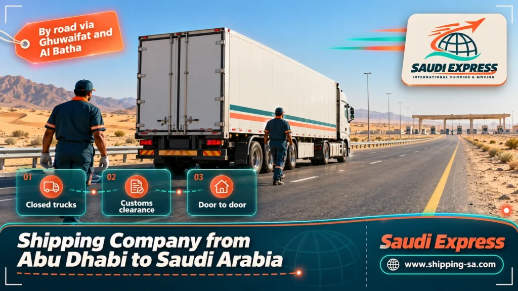Shipping Company from Abu Dhabi to Saudi Arabia