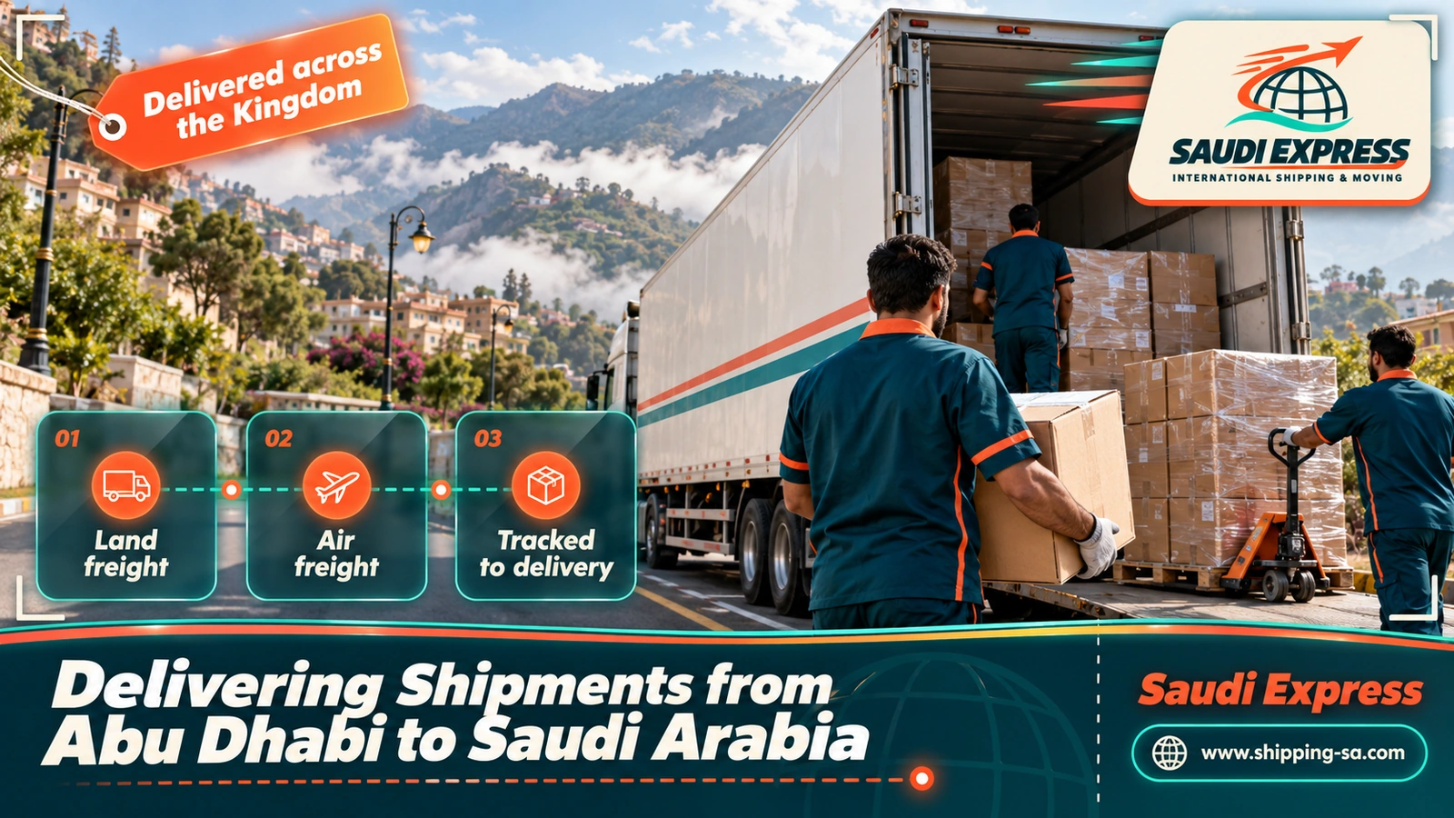 Delivering Shipments from Abu Dhabi to Saudi Arabia