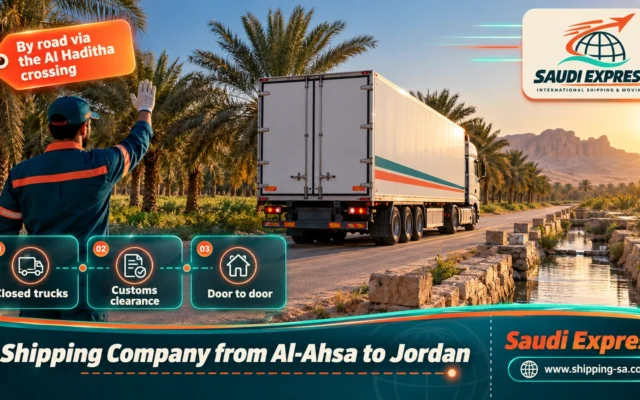 Shipping Company from Al-Ahsa to Jordan