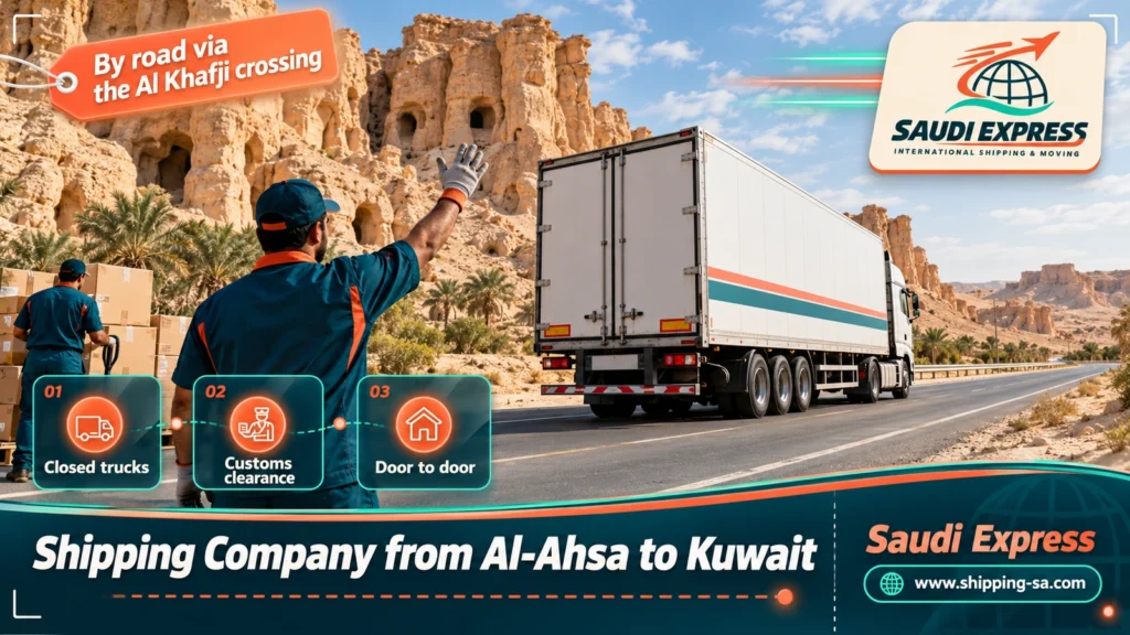 Shipping Company from Al-Ahsa to Kuwait
