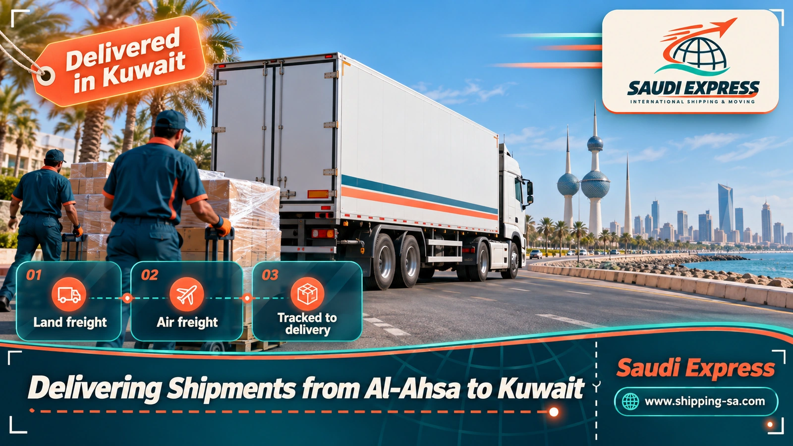 Delivering Shipments from Al-Ahsa to Kuwait