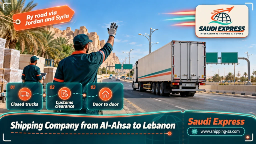 Shipping Company from Al-Ahsa to Lebanon