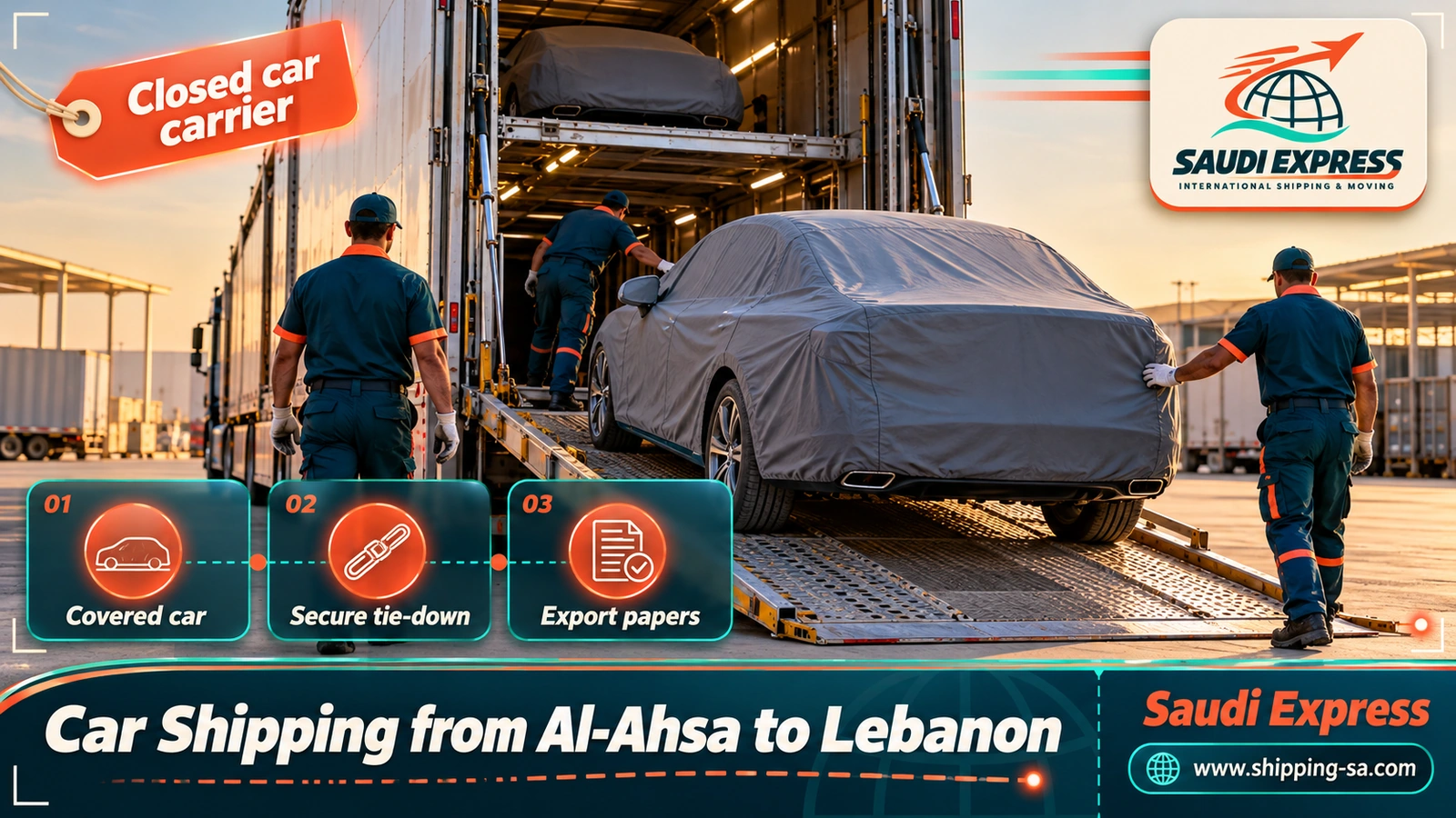 Car Shipping from Al-Ahsa to Lebanon
