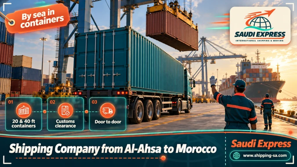 Shipping Company from Al-Ahsa to Morocco