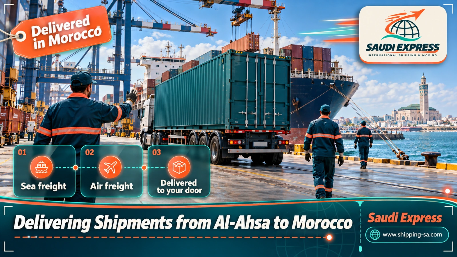 Delivering Shipments from Al-Ahsa to Morocco