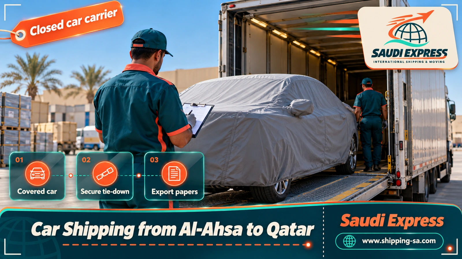 Car Shipping from Al-Ahsa to Qatar