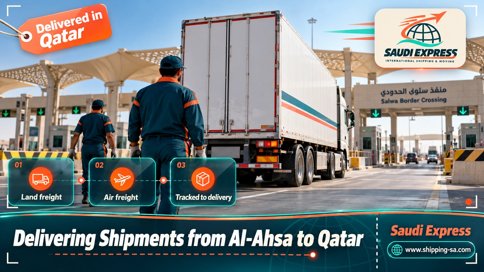 Delivering Shipments from Al-Ahsa to Qatar
