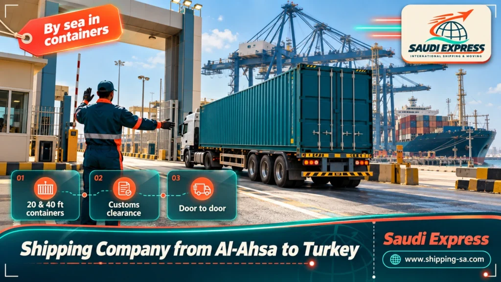 Shipping Company from Al-Ahsa to Turkey