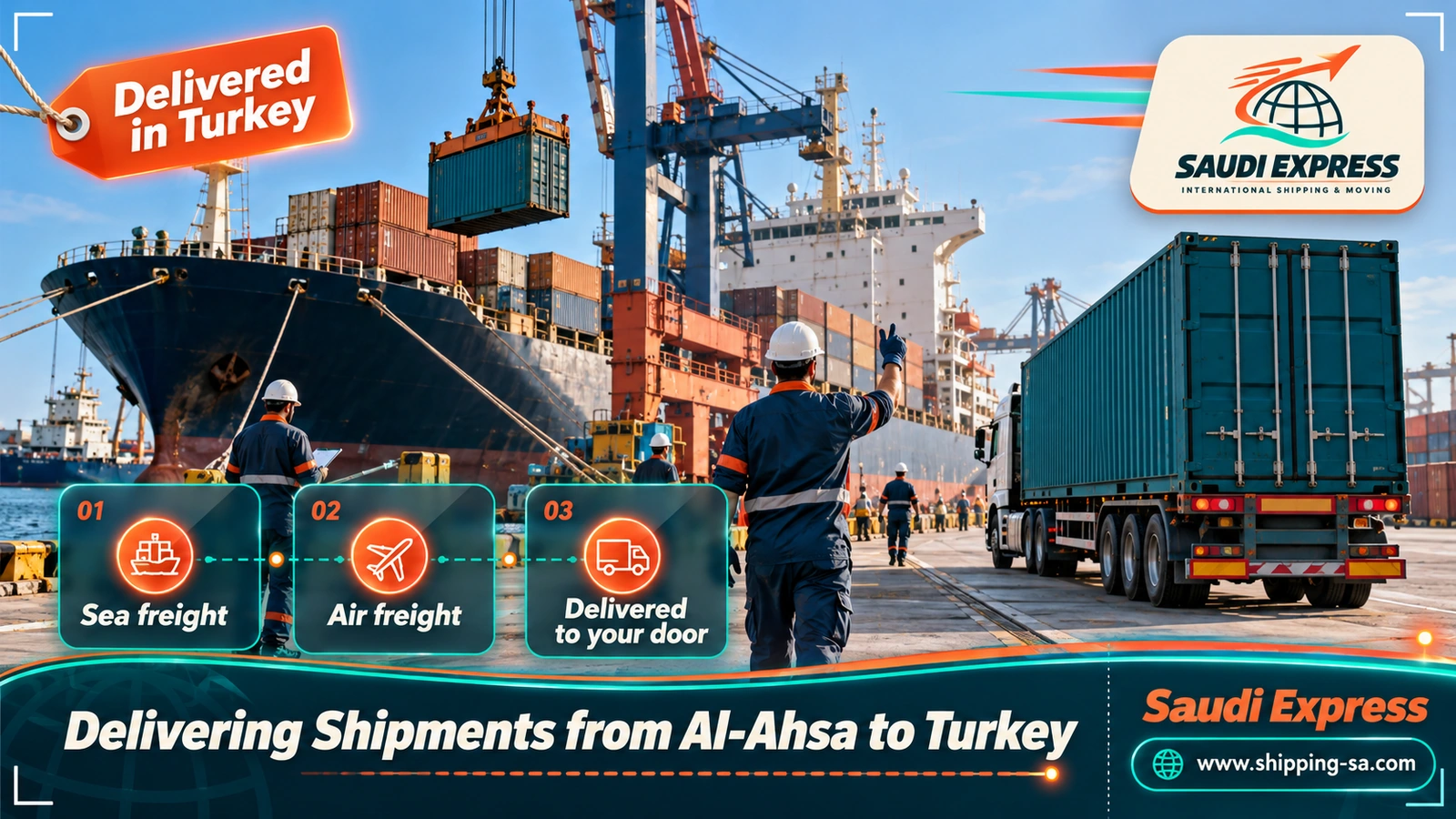 Delivering Shipments from Al-Ahsa to Turkey