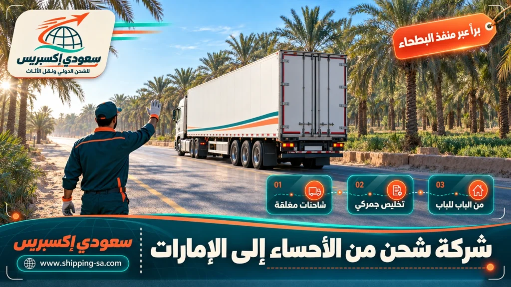 شركة شحن من الأحساء إلى الإمارات