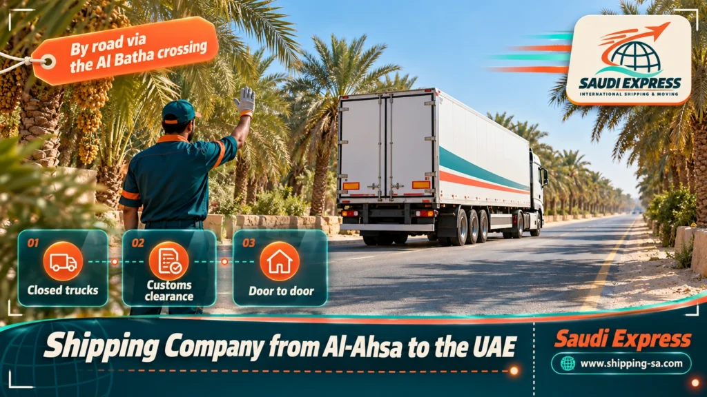 Shipping Company from Al-Ahsa to the UAE