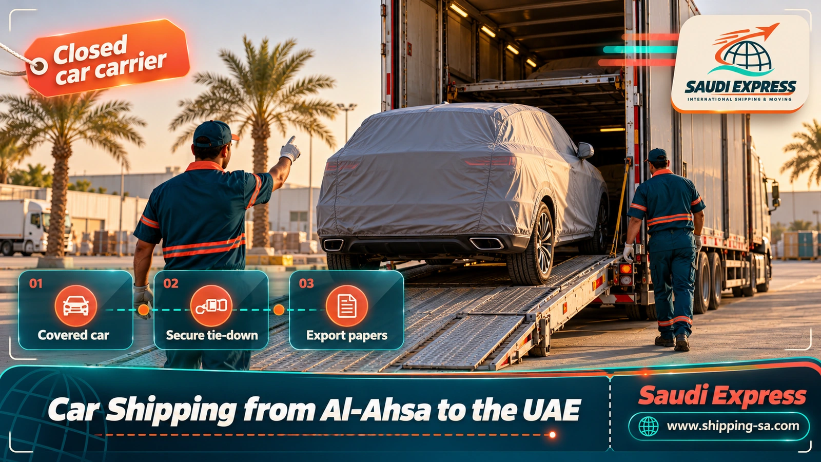 Car Shipping from Al-Ahsa to the UAE
