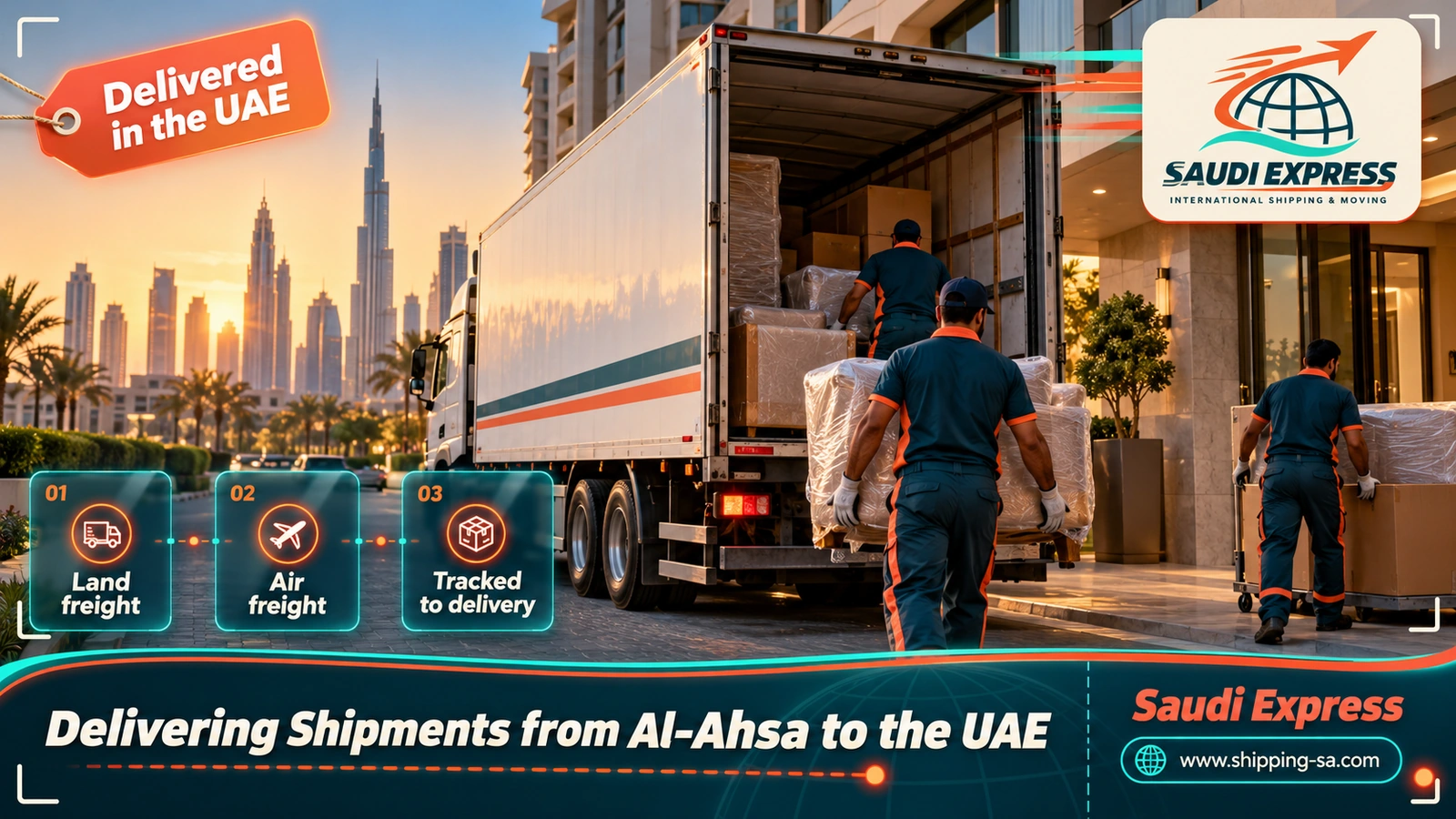 Delivering Shipments from Al-Ahsa to the UAE