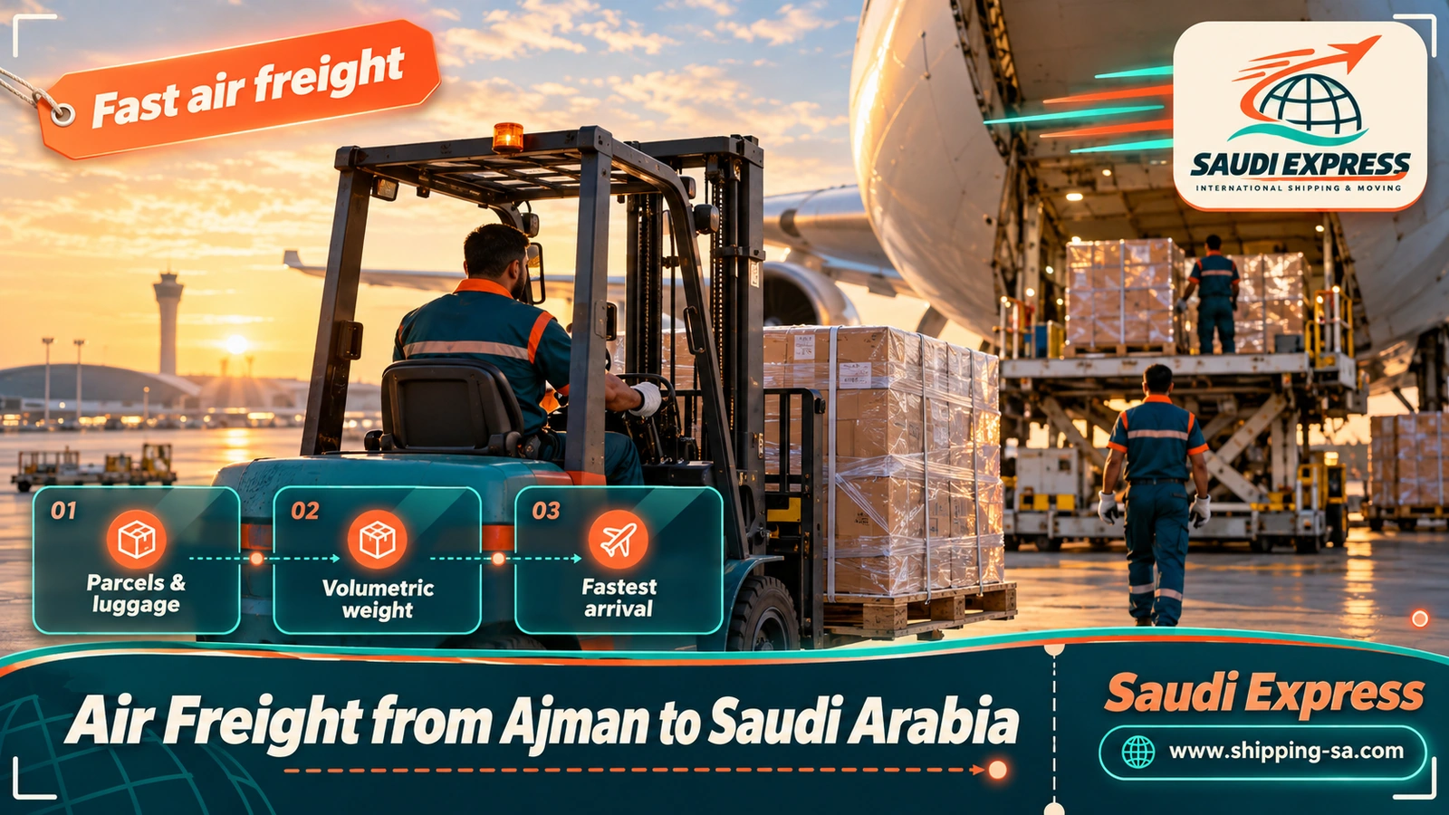 Air Freight from Ajman to Saudi Arabia