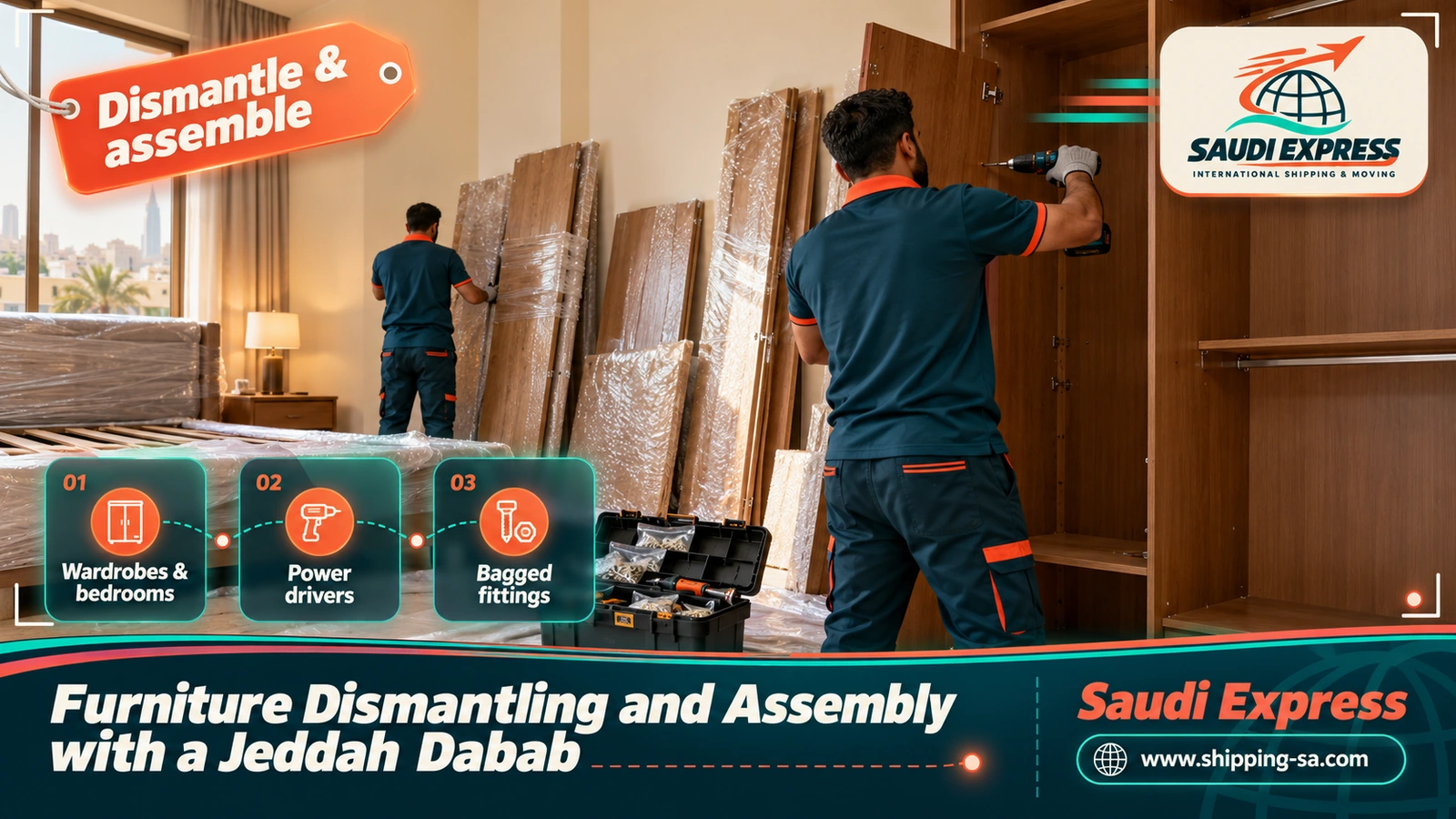 Furniture Dismantling and Assembly with a Jeddah Dabab