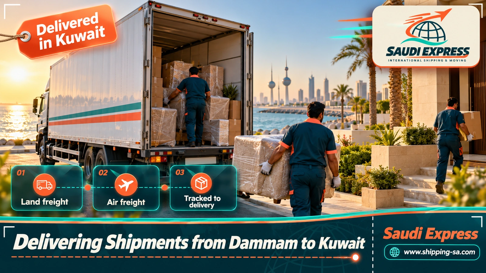 Delivering Shipments from Dammam to Kuwait