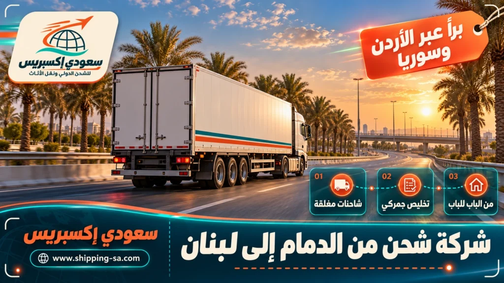 شركة شحن من الدمام إلى لبنان
