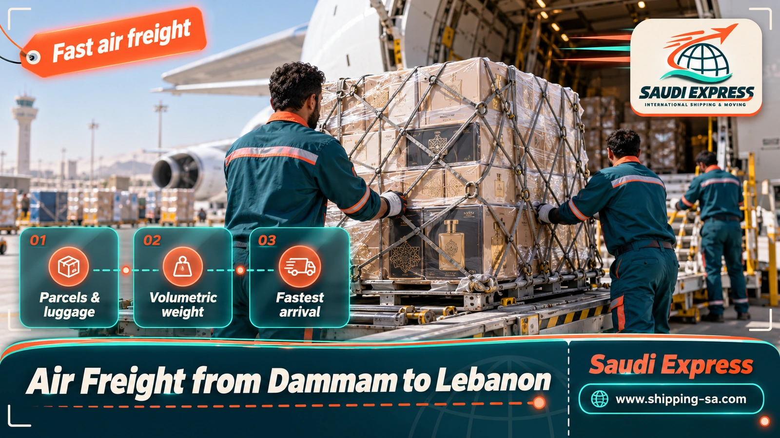 Air Freight from Dammam to Lebanon