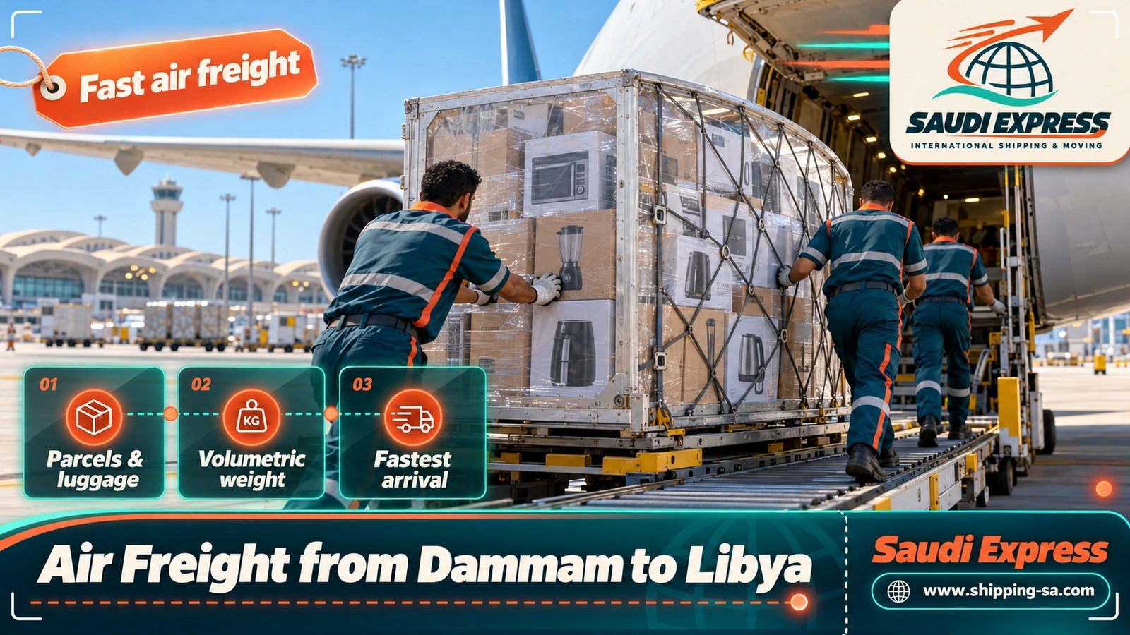 Air Freight from Dammam to Libya