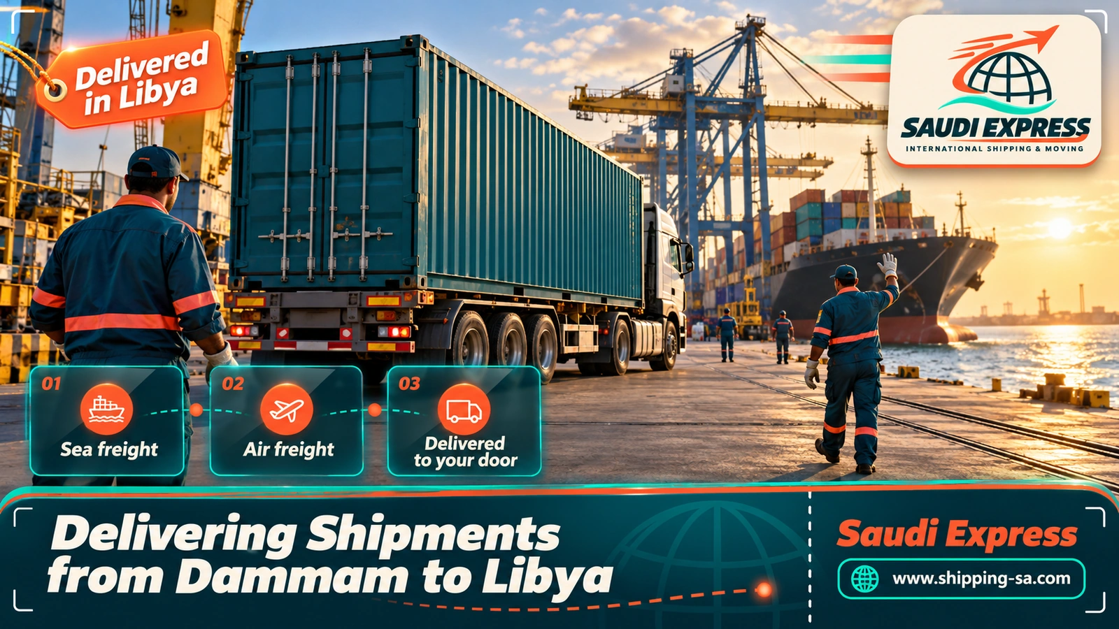 Delivering Shipments from Dammam to Libya