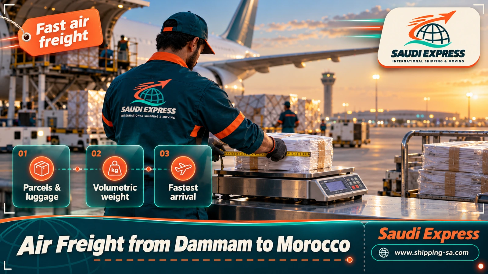 Air Freight from Dammam to Morocco
