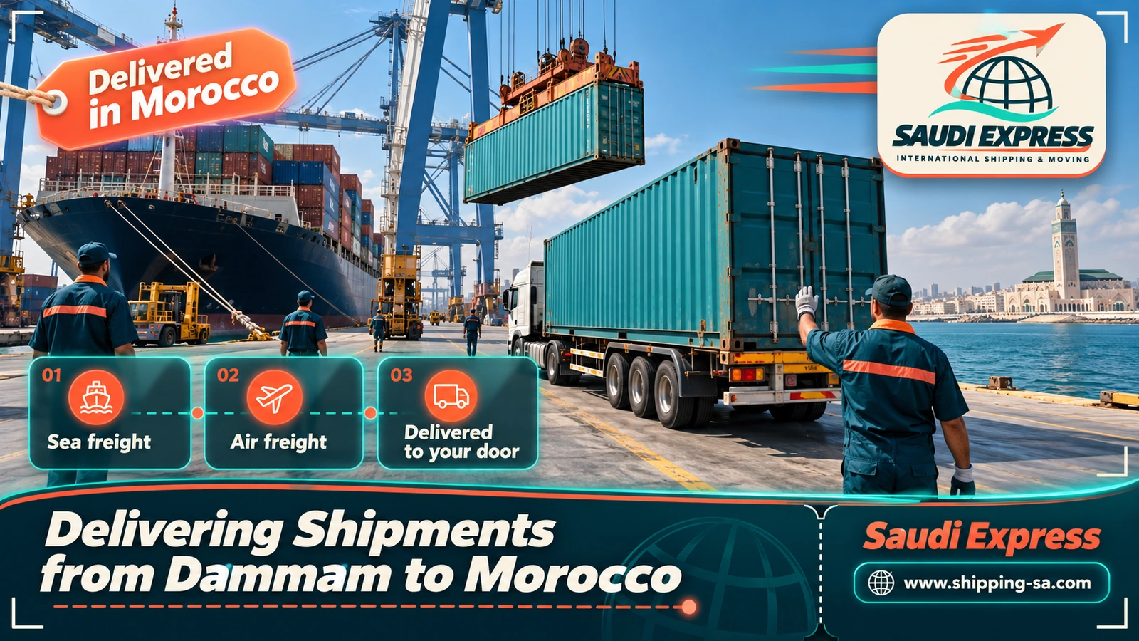 Delivering Shipments from Dammam to Morocco