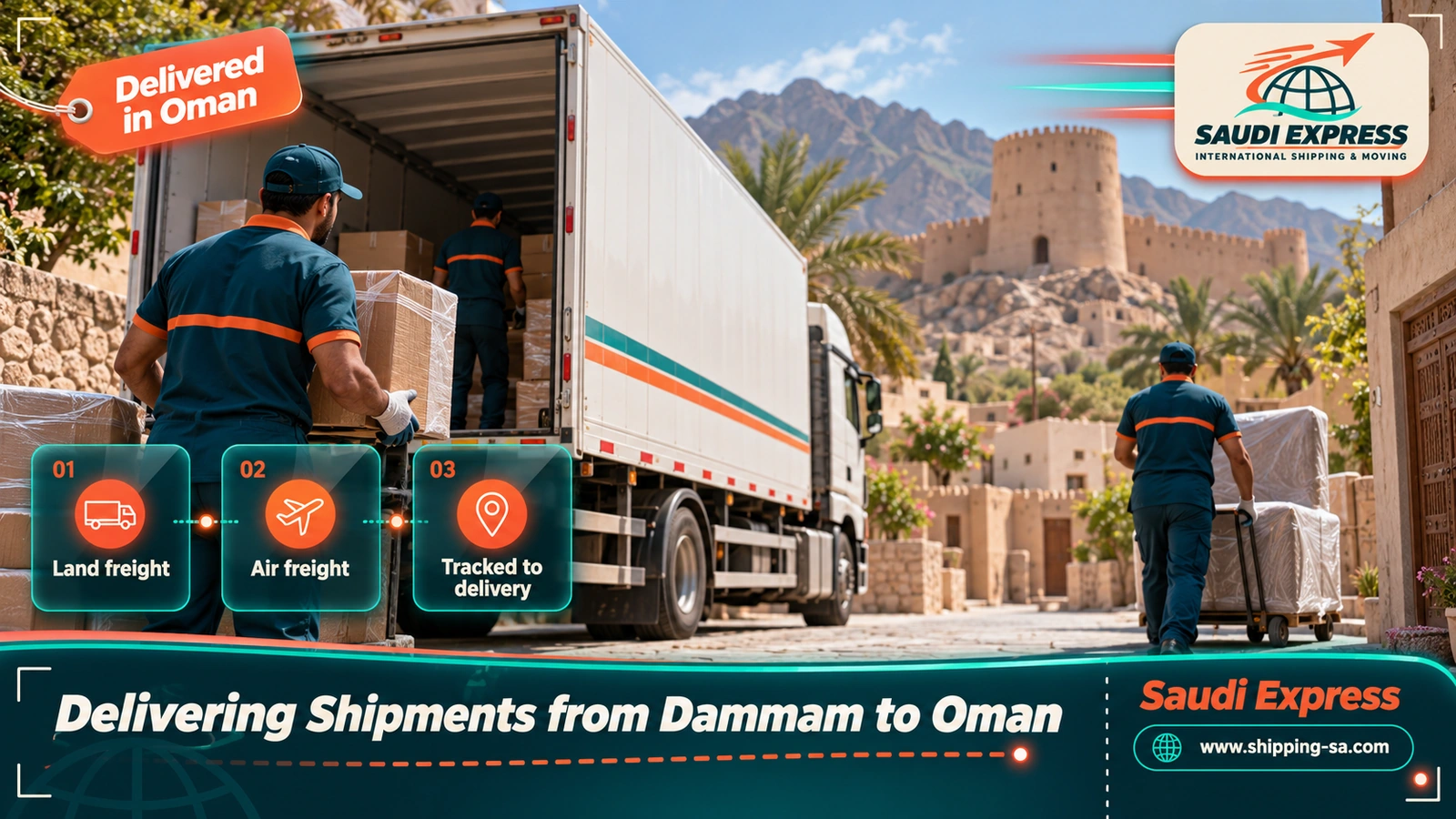Delivering Shipments from Dammam to Oman