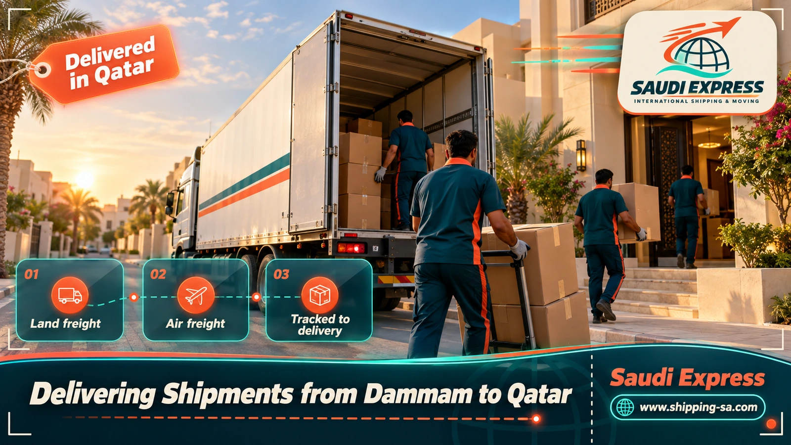 Delivering Shipments from Dammam to Qatar