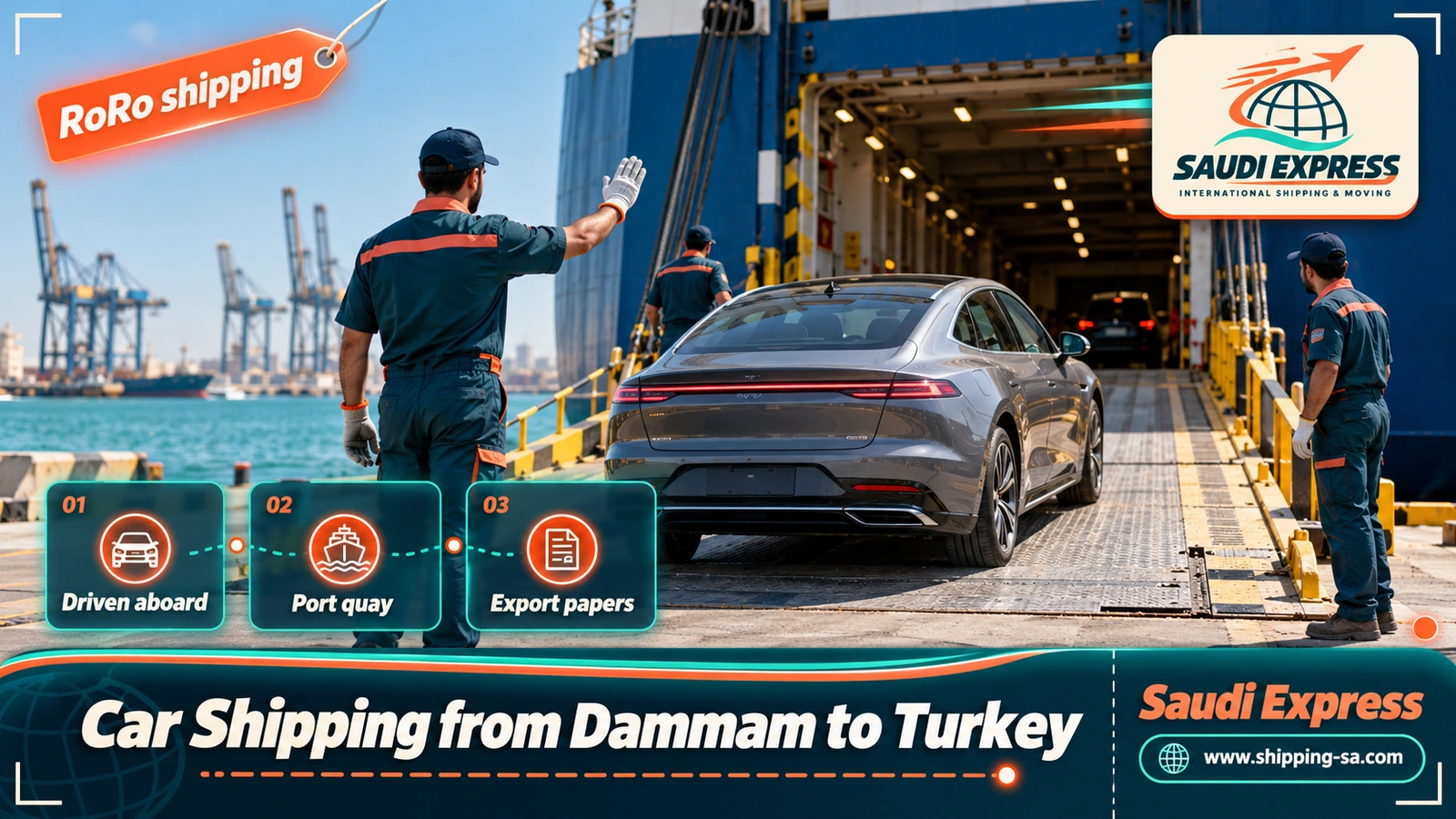 Car Shipping from Dammam to Turkey
