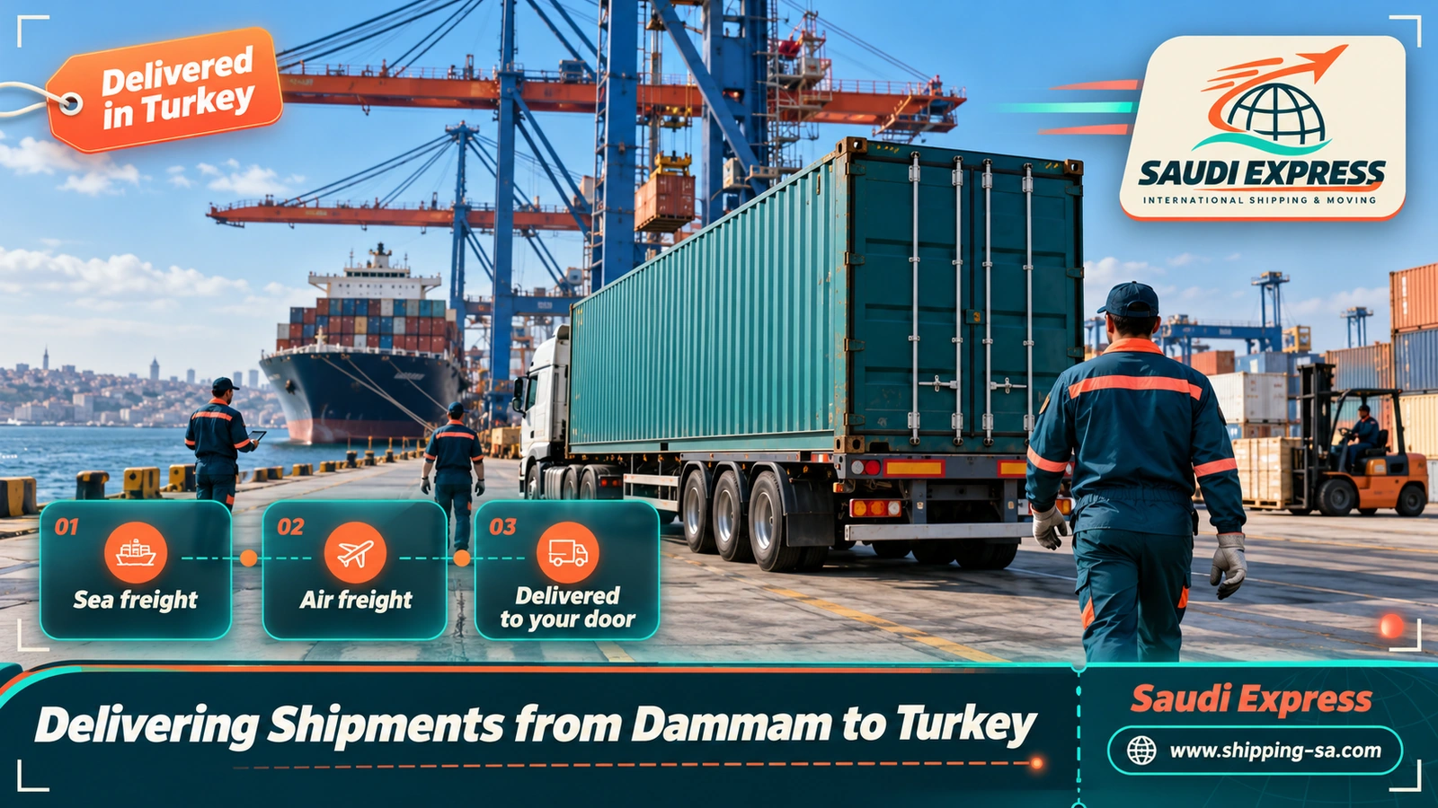 Delivering Shipments from Dammam to Turkey