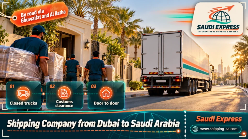 Shipping Company from Dubai to Saudi Arabia