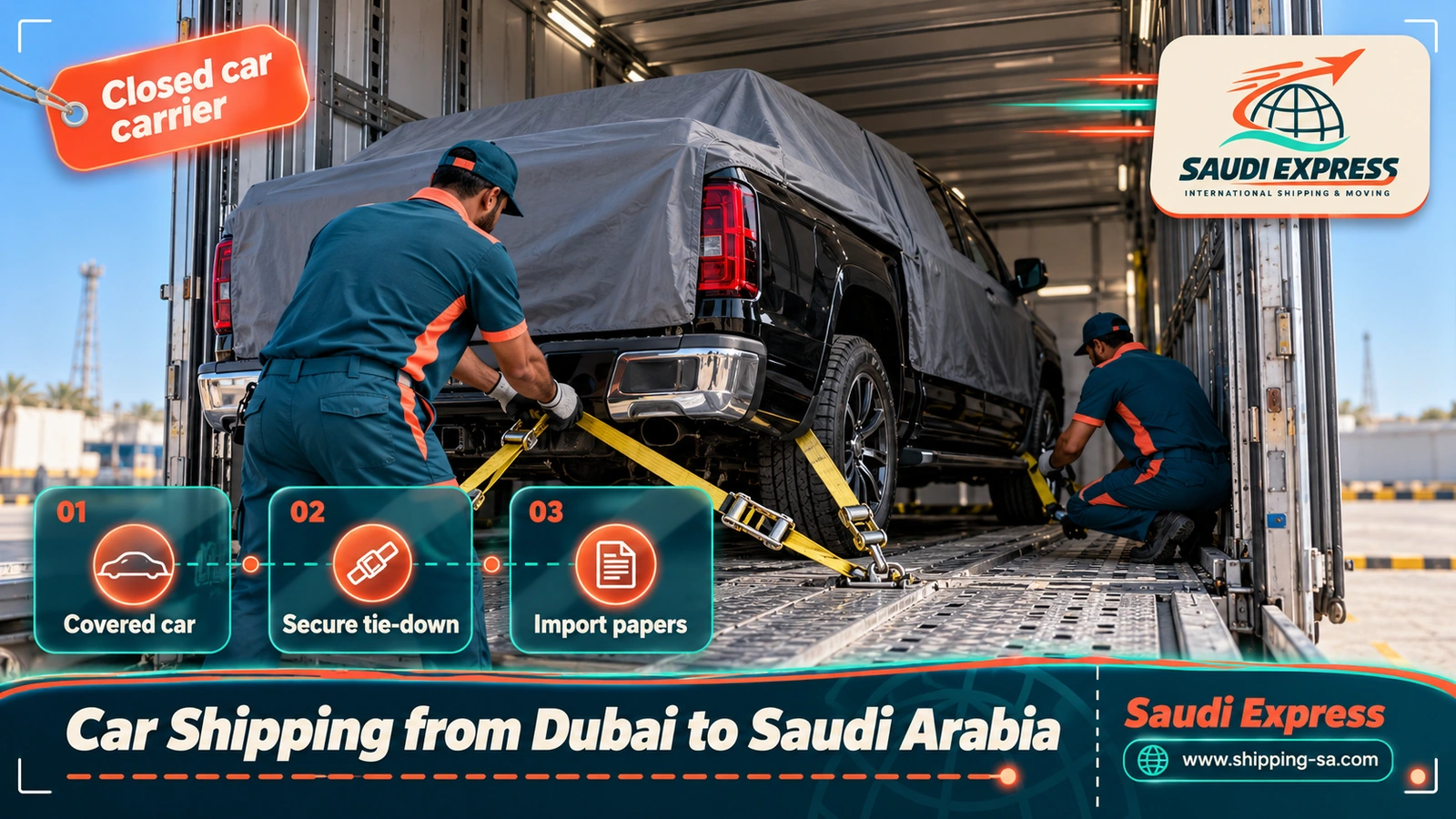 Car Shipping from Dubai to Saudi Arabia