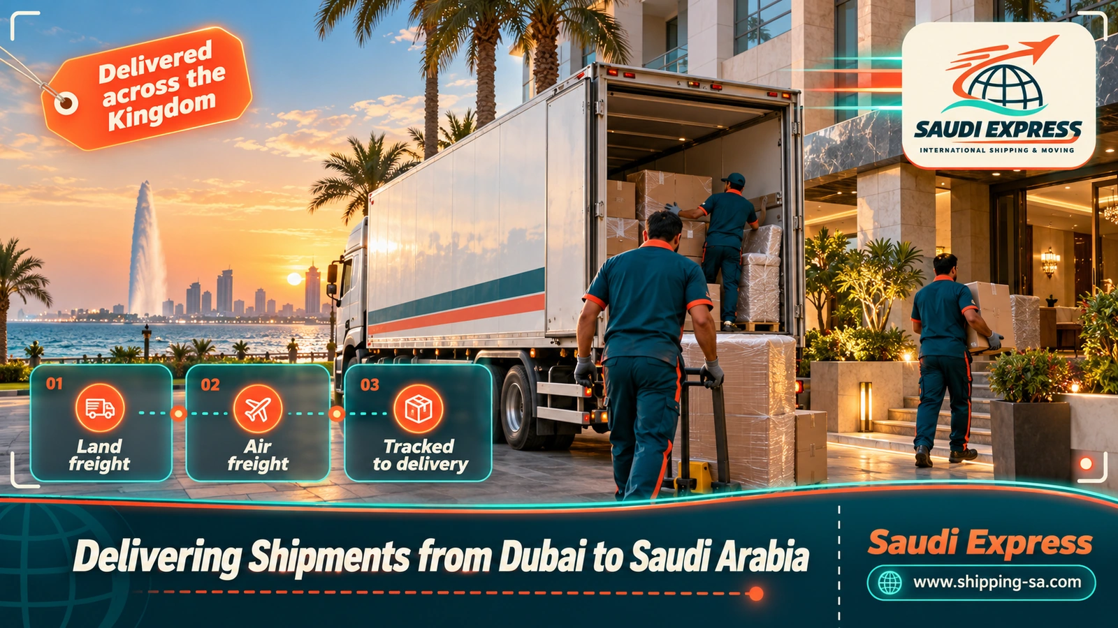 Delivering Shipments from Dubai to Saudi Arabia
