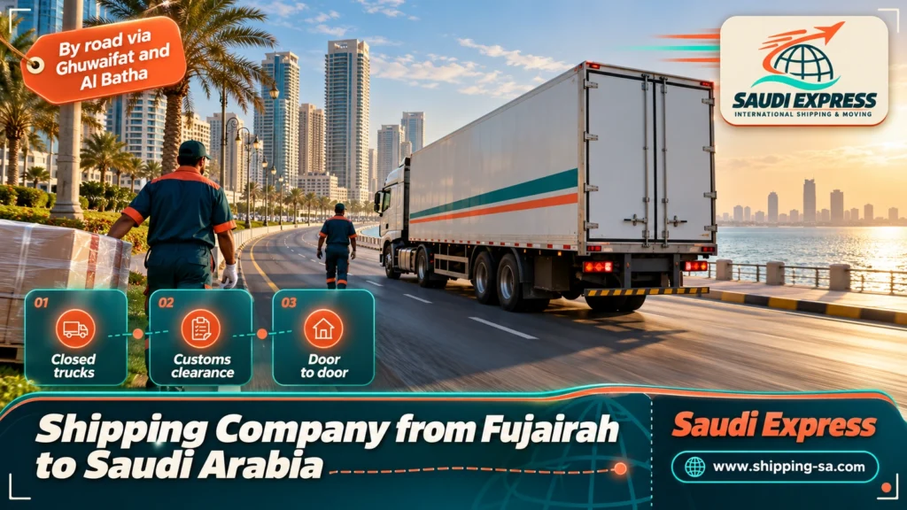 Shipping Company from Fujairah to Saudi Arabia