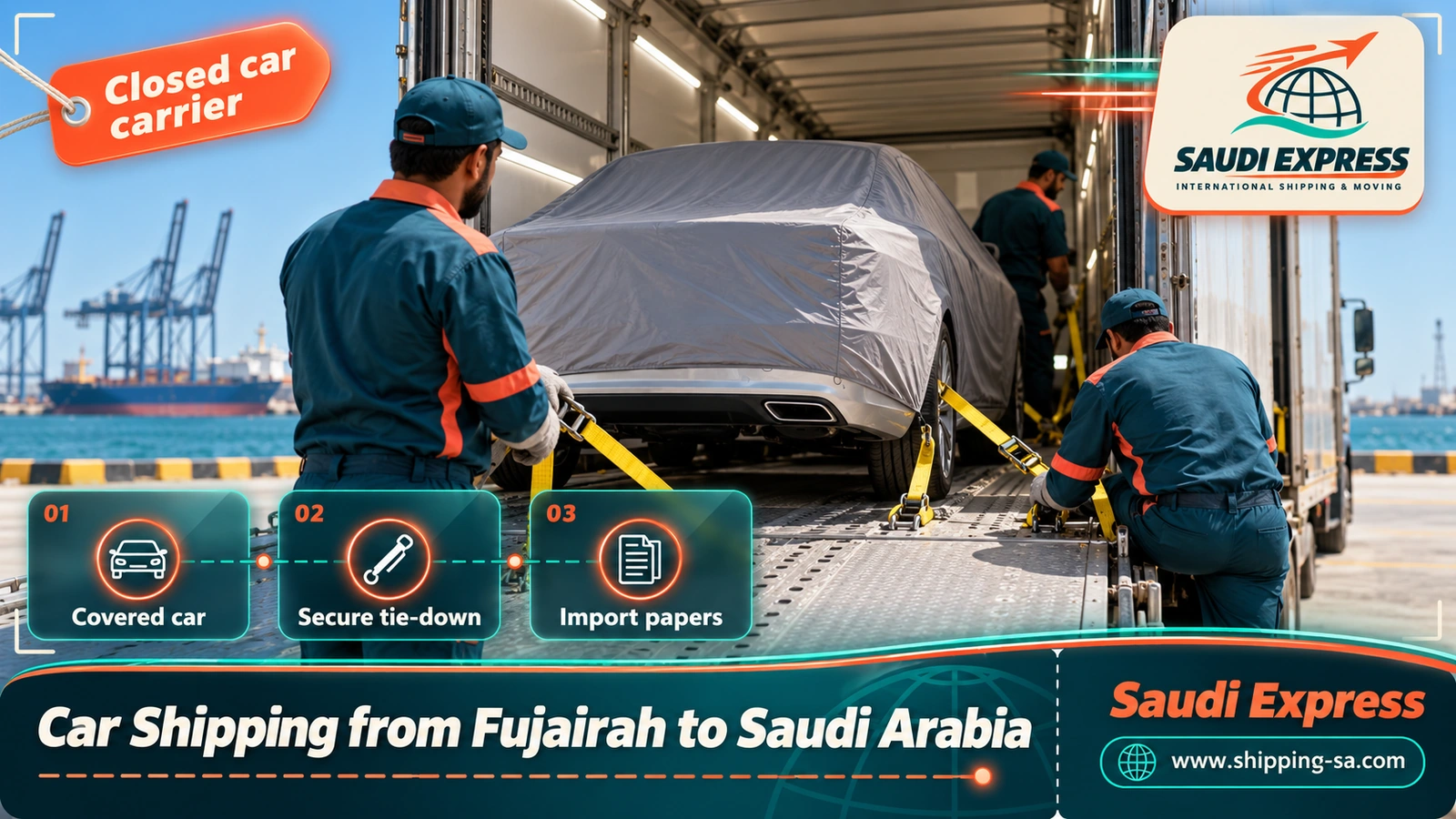 Car Shipping from Fujairah to Saudi Arabia