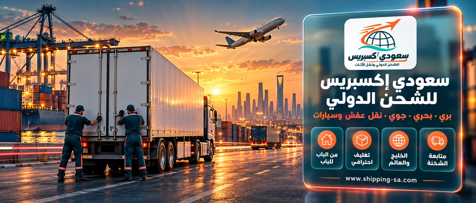 سعودي إكسبريس — للشحن الدولي ونقل الأثاث