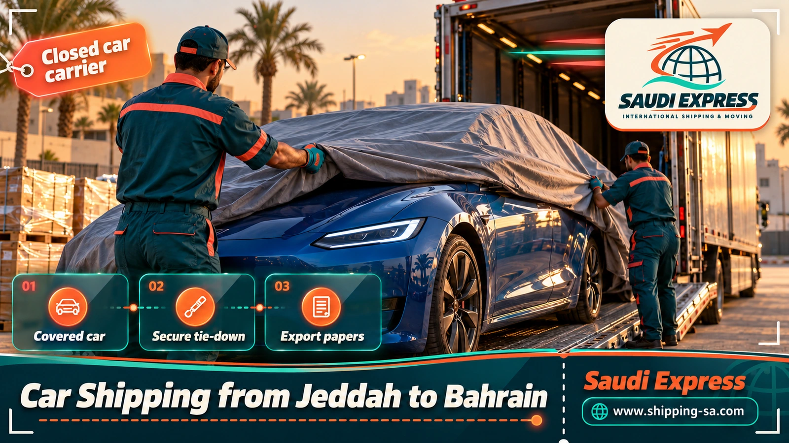 Car Shipping from Jeddah to Bahrain