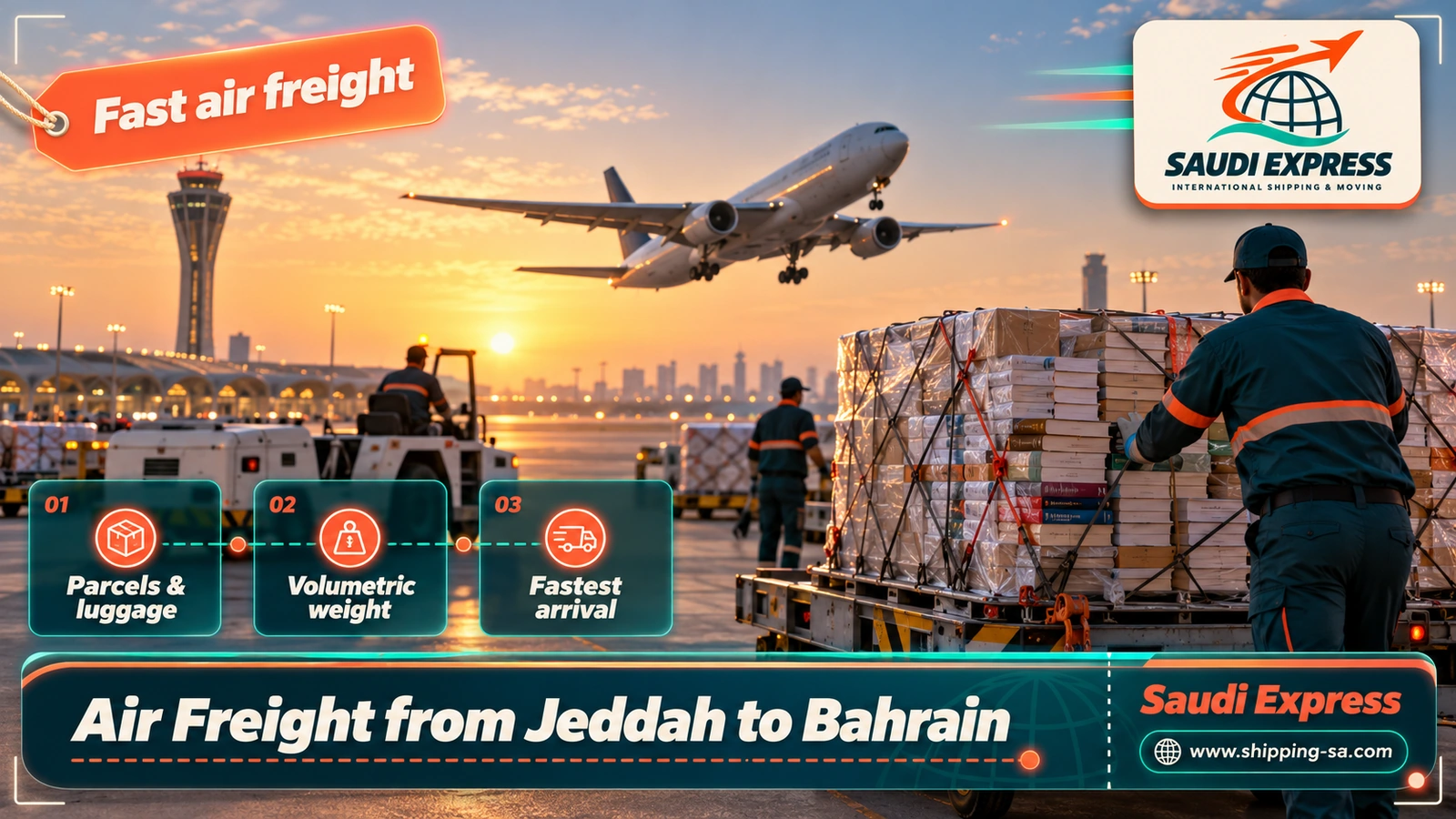 Air Freight from Jeddah to Bahrain
