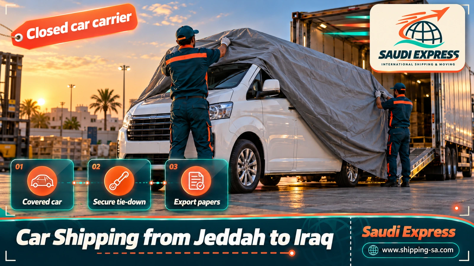 Car Shipping from Jeddah to Iraq