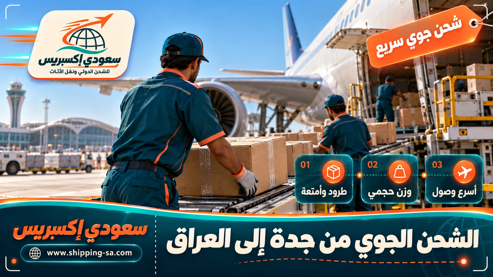الشحن الجوي من جدة إلى العراق