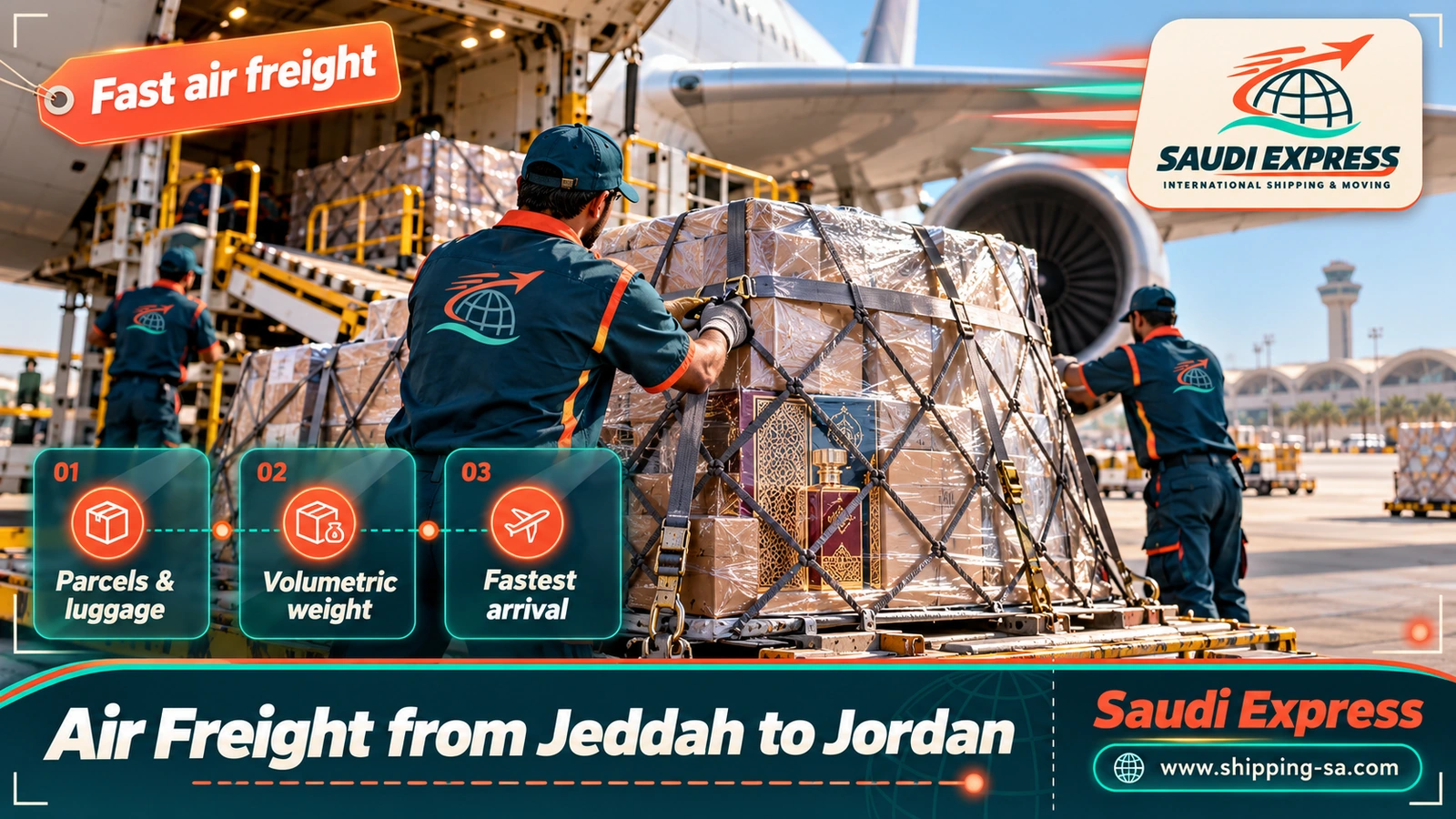 Air Freight from Jeddah to Jordan