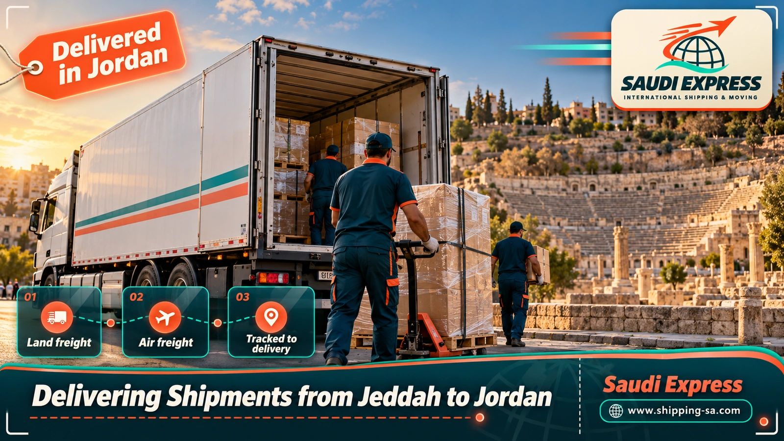 Delivering Shipments from Jeddah to Jordan