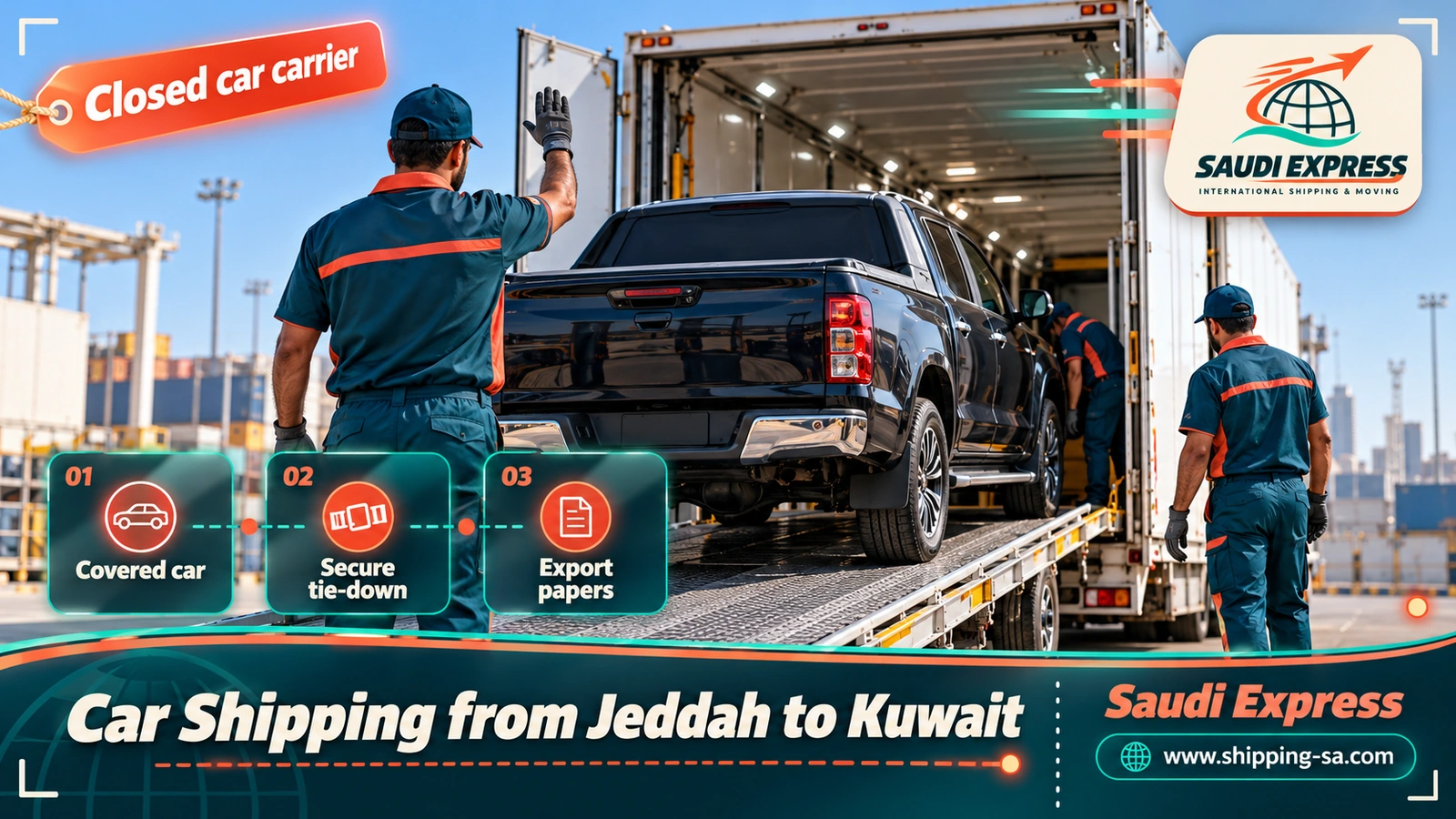 Car Shipping from Jeddah to Kuwait