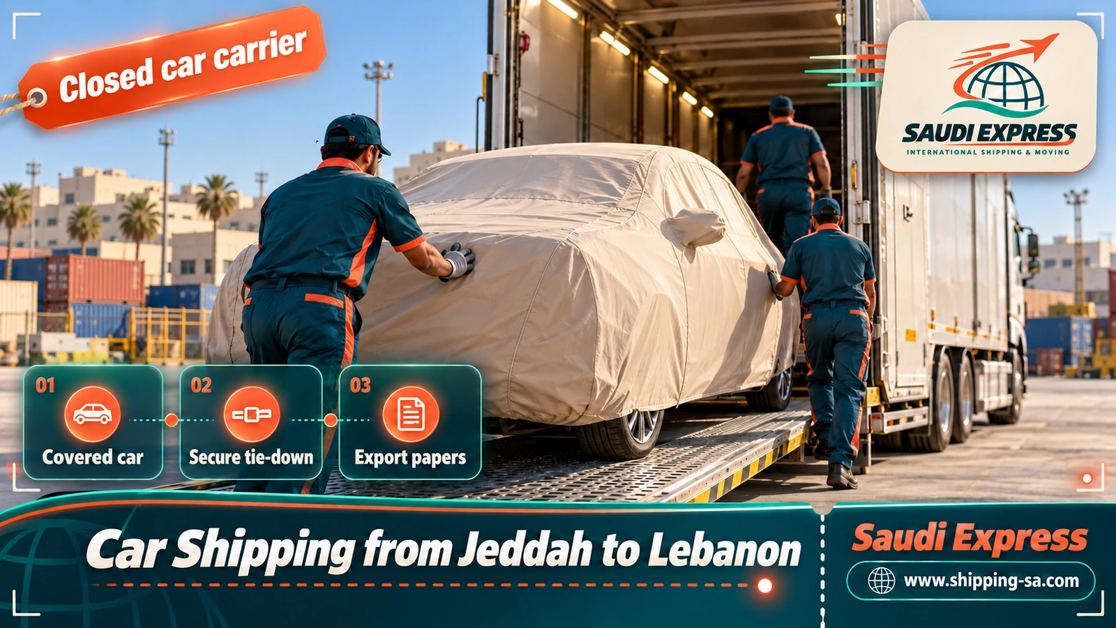Car Shipping from Jeddah to Lebanon
