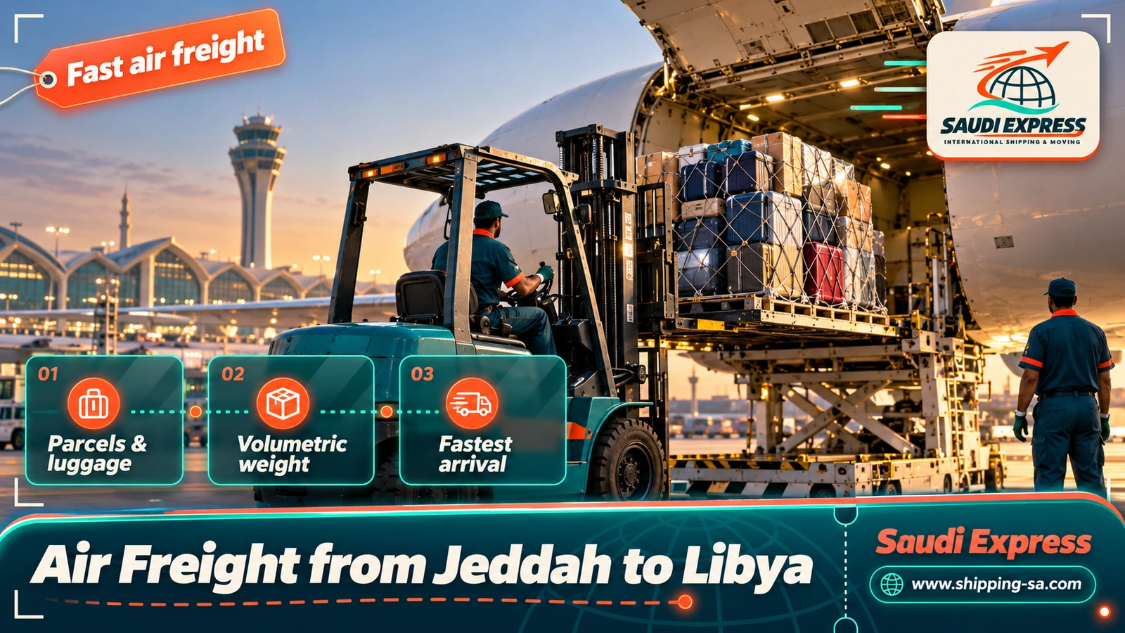 Air Freight from Jeddah to Libya