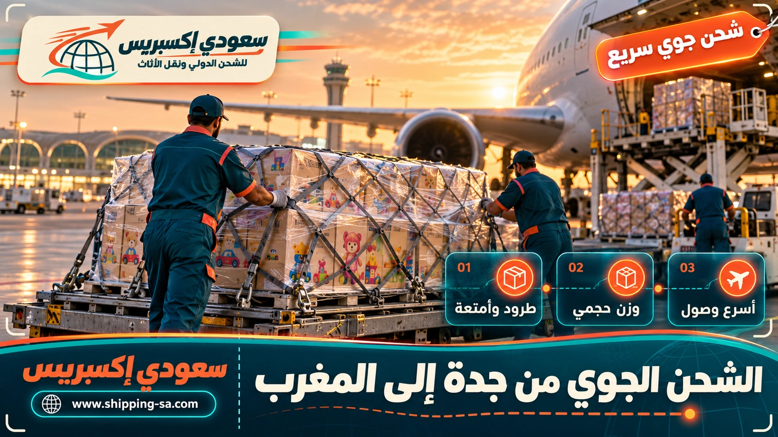 الشحن الجوي من جدة إلى المغرب