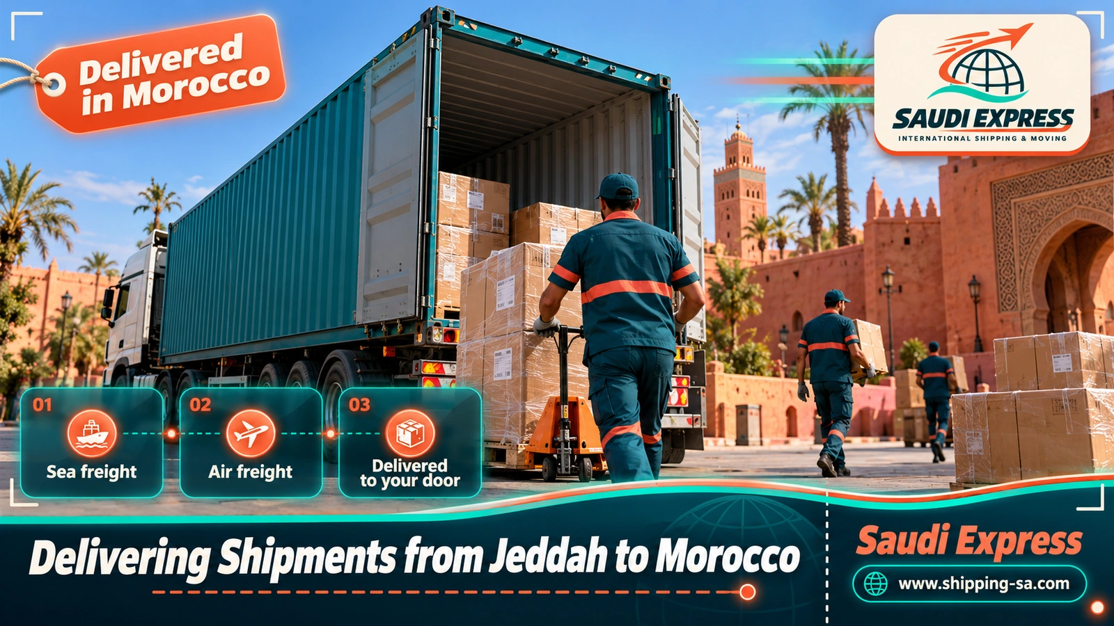 Delivering Shipments from Jeddah to Morocco