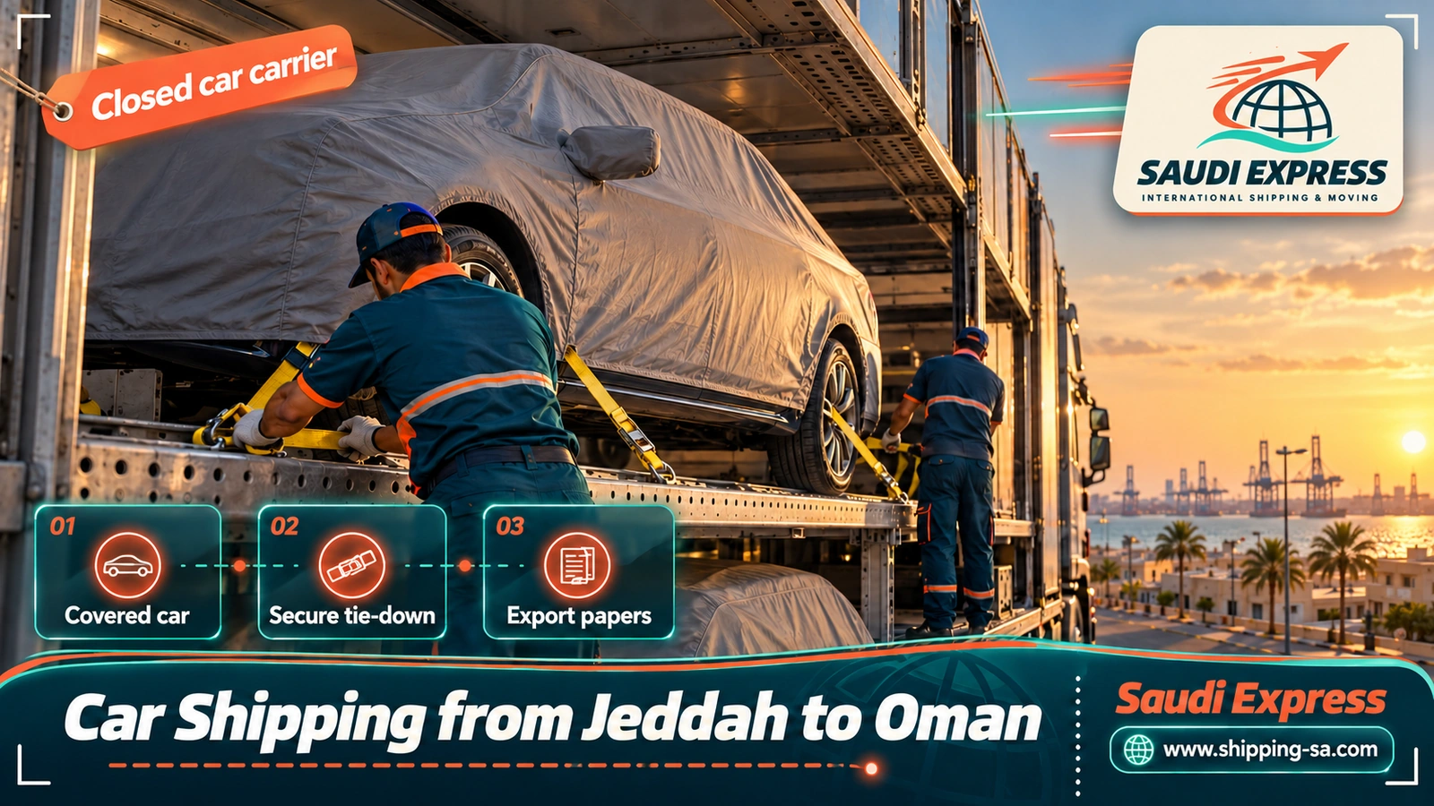 Car Shipping from Jeddah to Oman