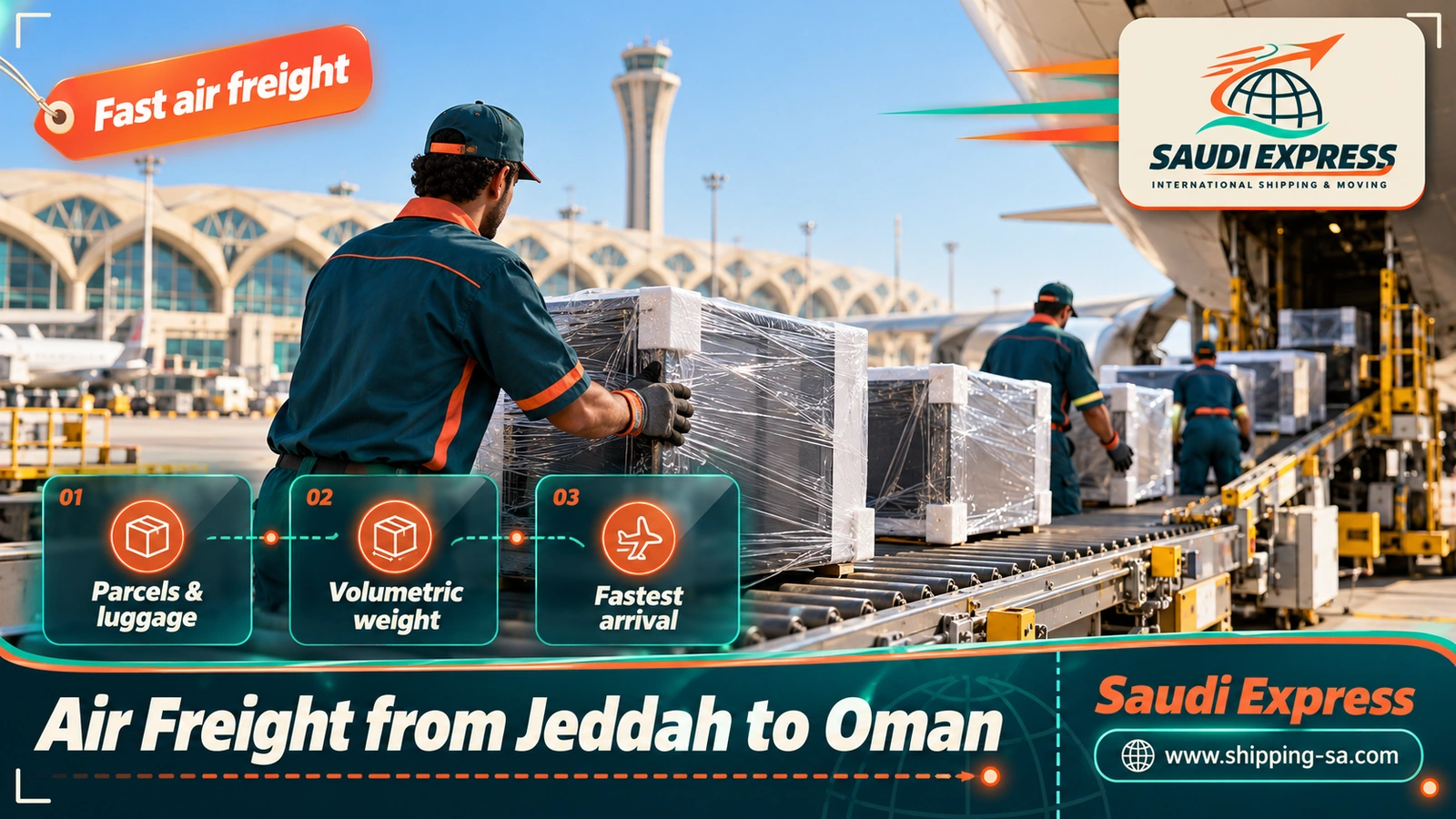 Air Freight from Jeddah to Oman