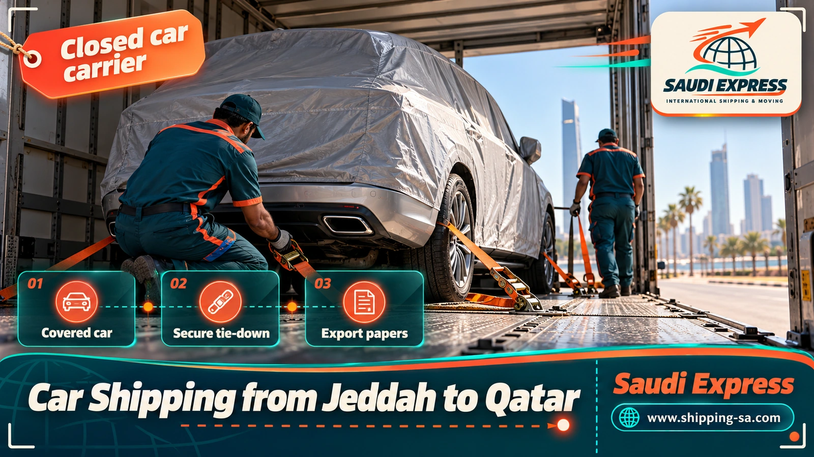 Car Shipping from Jeddah to Qatar